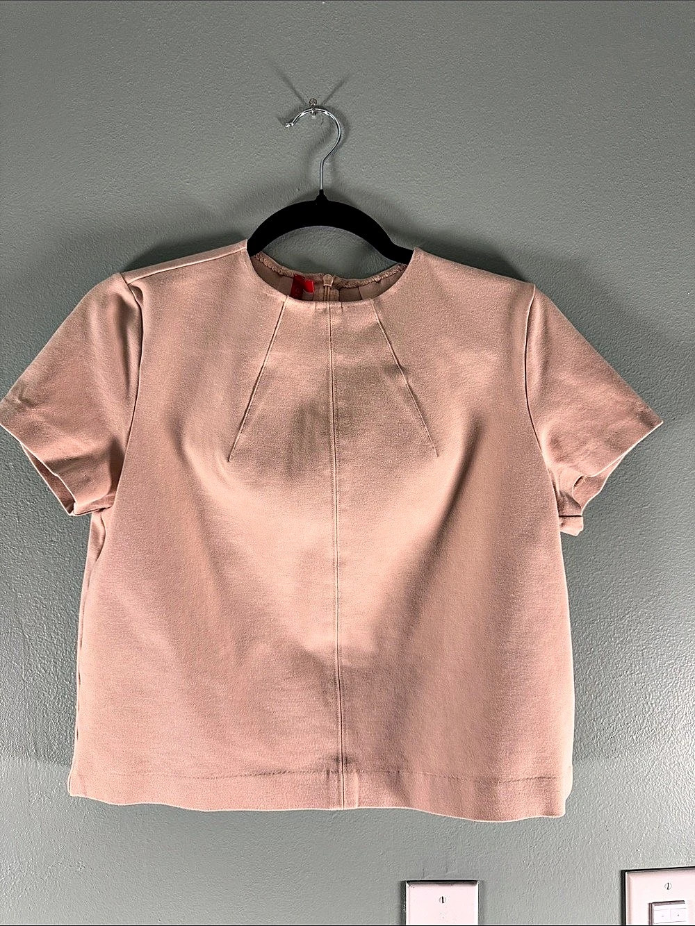 SPANX Short Sleeve Blouse in Pink Size Medium